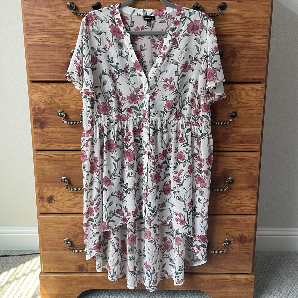 Torrid floral babydoll tunic